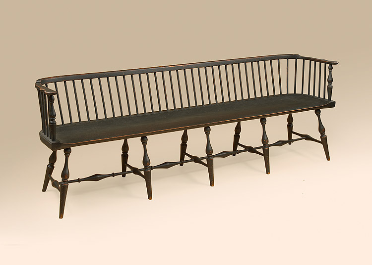 long backed bench