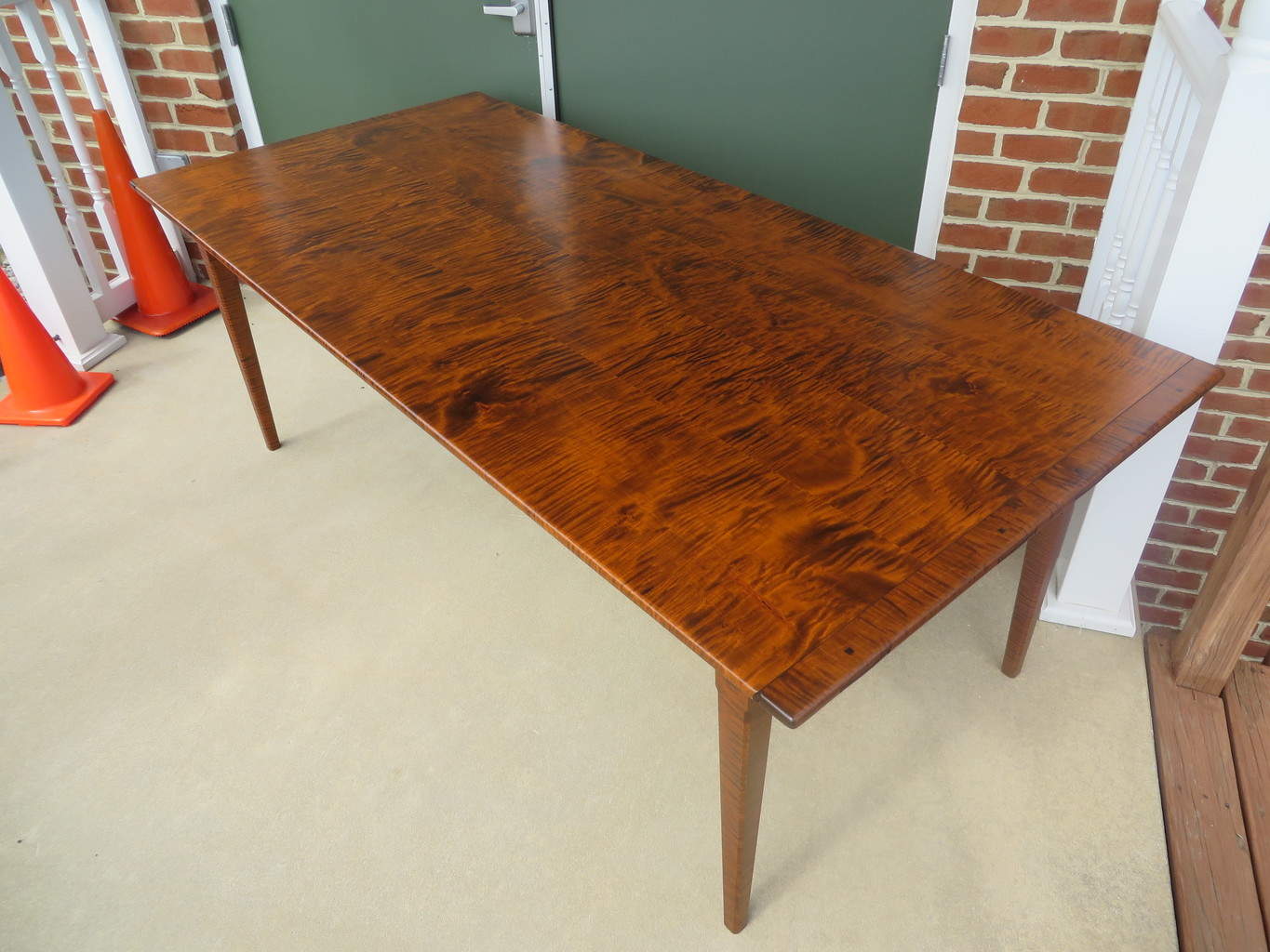 tiger maple dining room table