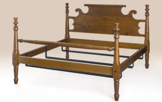 Roanoke Thistle Bed with thistle-topped turned posts, ideal for country and antique-style decor.