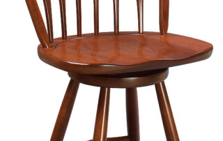 Swivel Quarryville Stool with simple Windsor design and swivel feature, ideal for Country or modern homes.