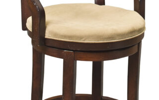 Swivel West Chester Arm Stool with upholstered seat, stylish design, and swivel feature. Ideal for counters or bars.