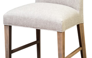 Fairfield Stool with upholstered seat and simple design, perfect for counters or bars in city apartments or modern settings.