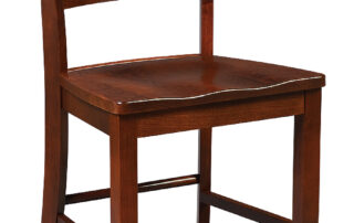 Montgomery Stool with clean lines, available in wood or upholstered seat, ideal for counters or bars in modern settings.