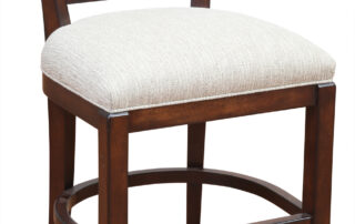 Non Swivel West Chester Stool with upholstered seat and stylish design, ideal for counters or bars in versatile spaces.