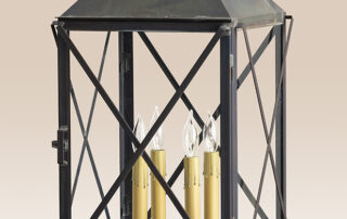 Nantucket Post Light in brass finish, classic period style, handcrafted in Pennsylvania.