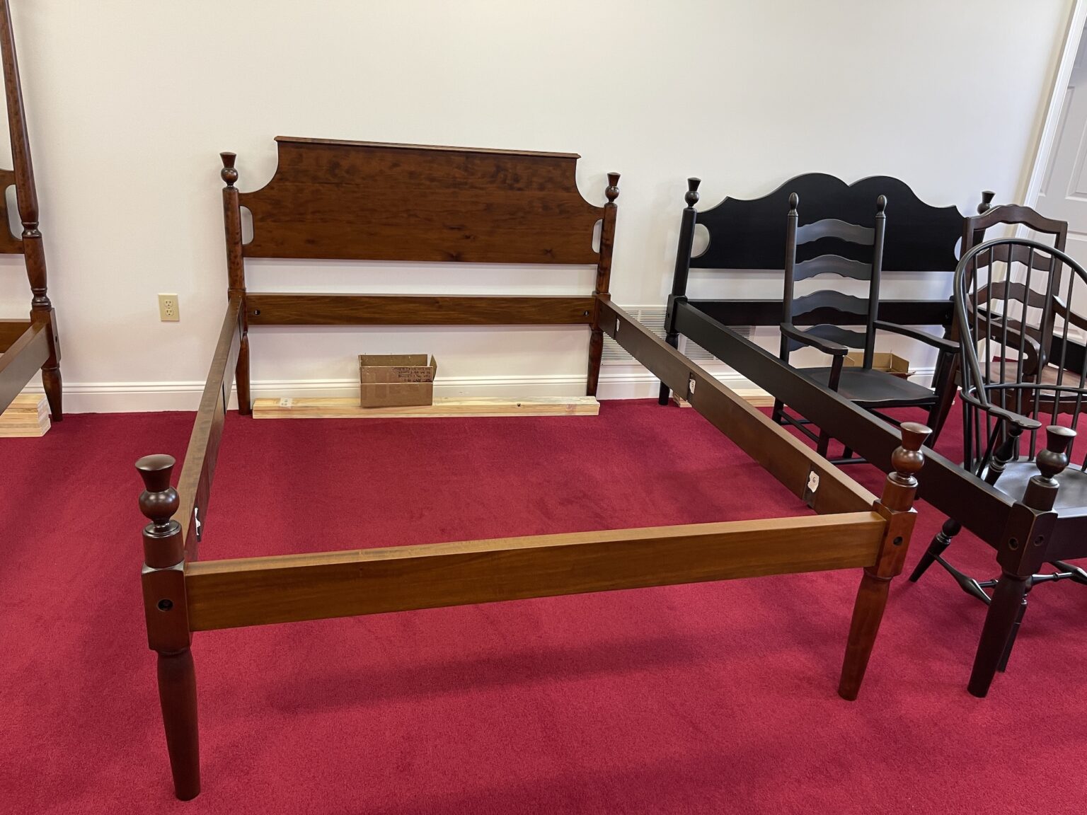 Queen Size Cherry Wood Bed - Currently Available - Great Windsor Chairs