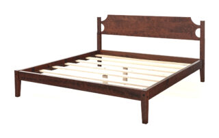 American Made Shaker Bed with simple post and headboard detailing, available in cherry wood or painted finishes, American craftsmanship.