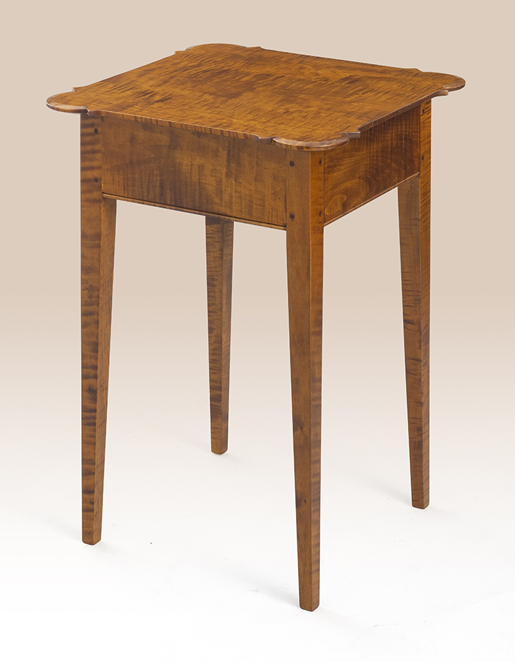 Tiger Maple Wood Tapered Leg Stand Image