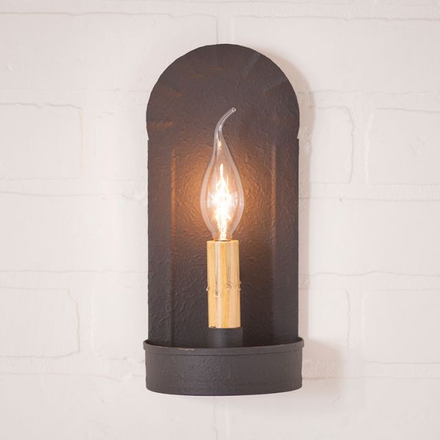 Fireplace Sconce in Textured Black Image