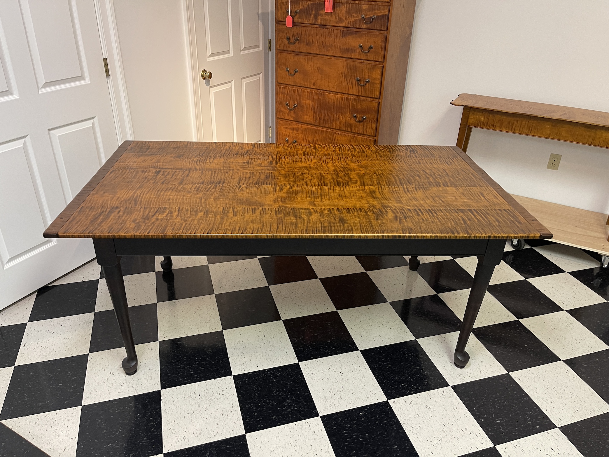 6ft X 40in Pennsylvania Queen Anne Farm Table - Sold-image