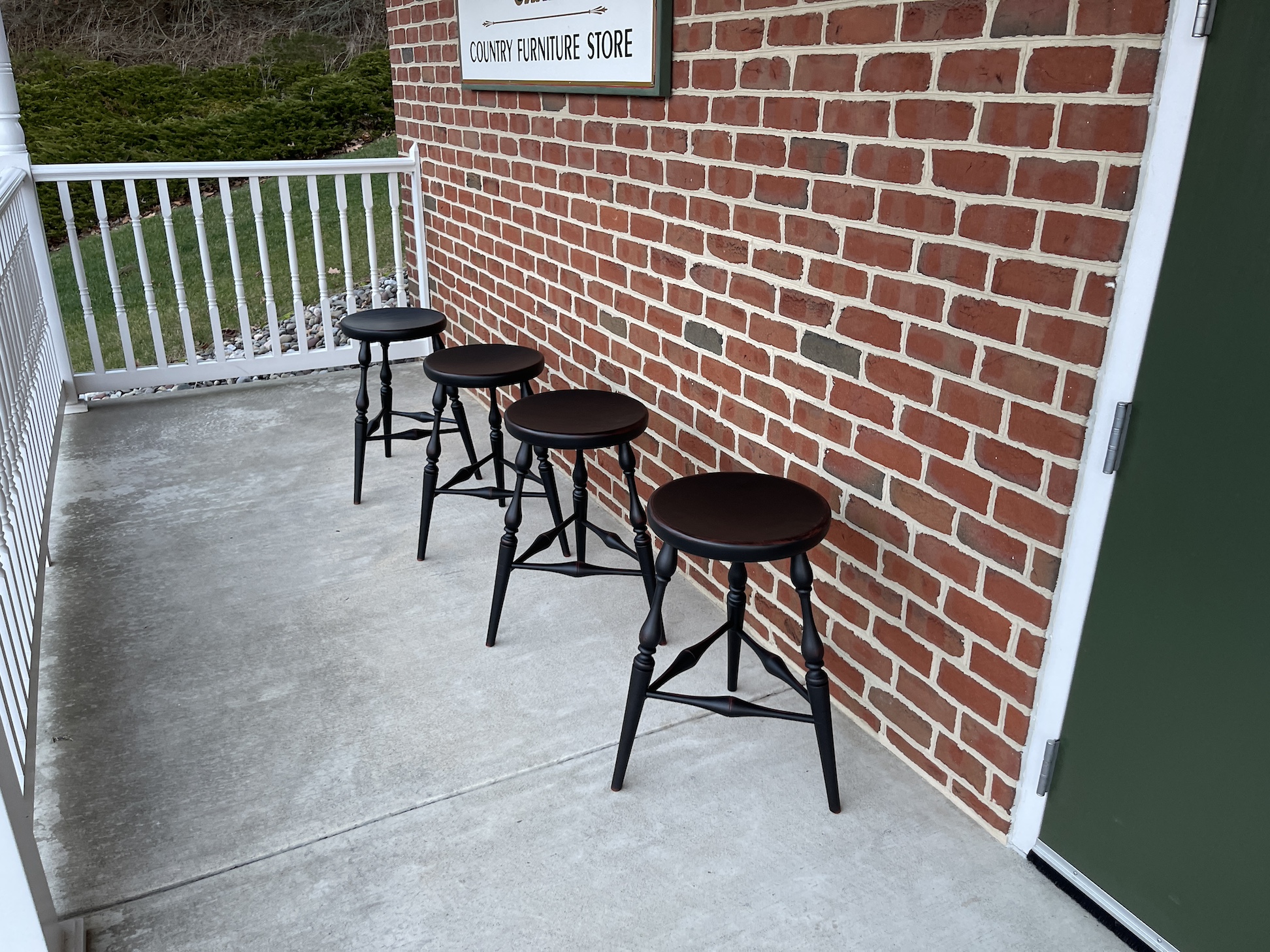 Four Pennsylvania Counter Stools - Sold-image