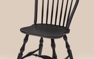 Jefferson Windsor Side Chair with a classic bow back, turned legs, and timeless Windsor style. Ideal for kitchens or dining rooms.