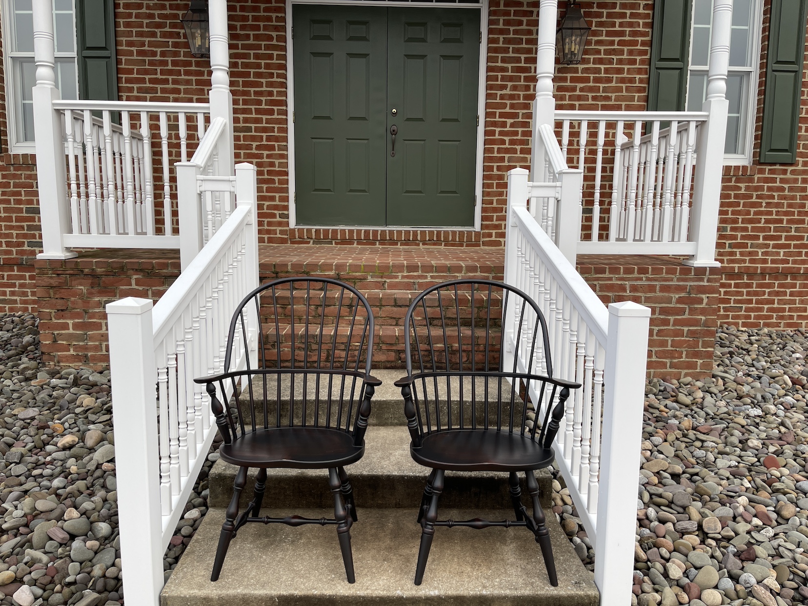 Pair of Sack Back Windsor Armchairs - SOLD-image