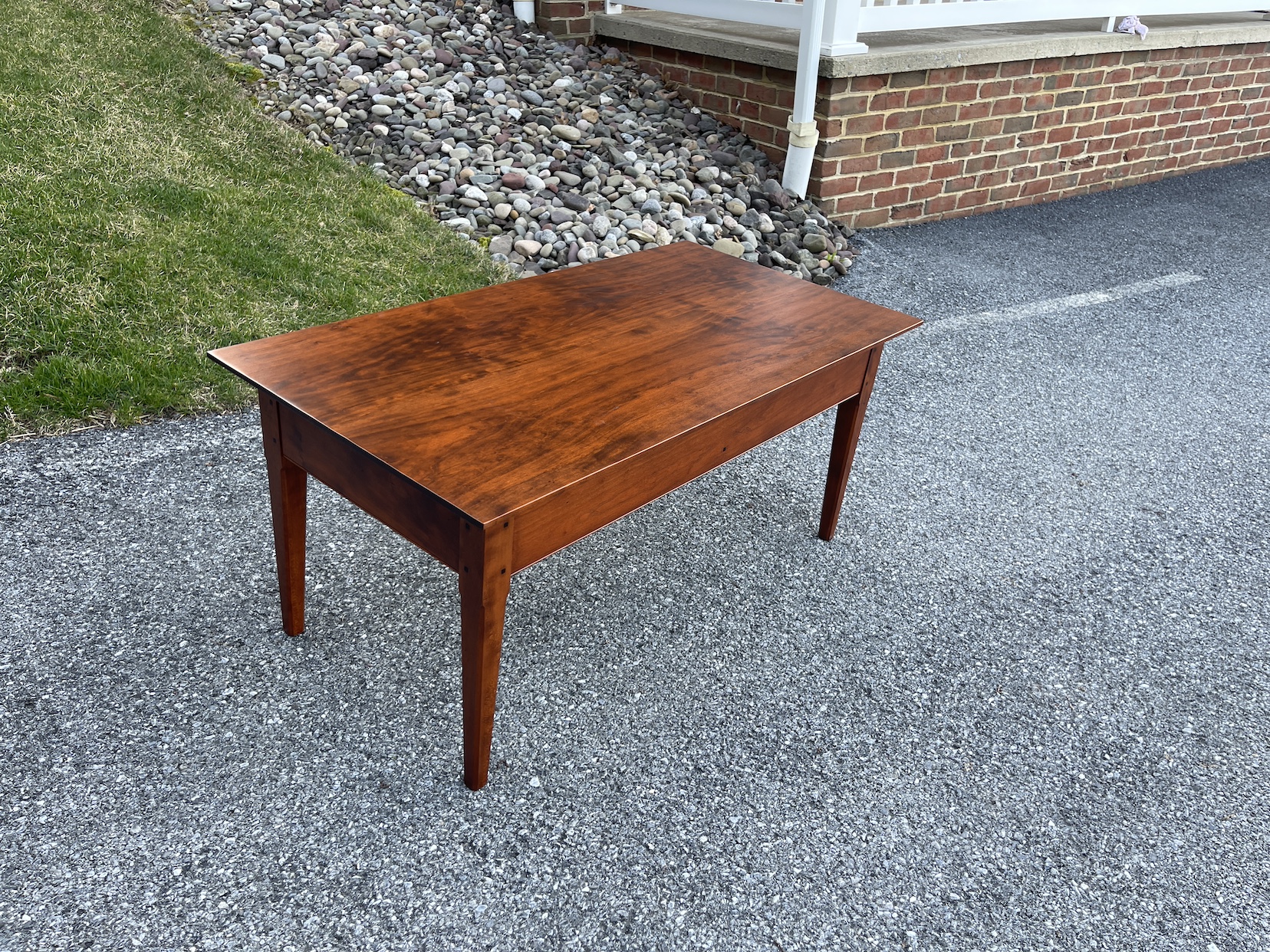 Pennsylvania Made Cherry Wood Coffee Table - Sold-image