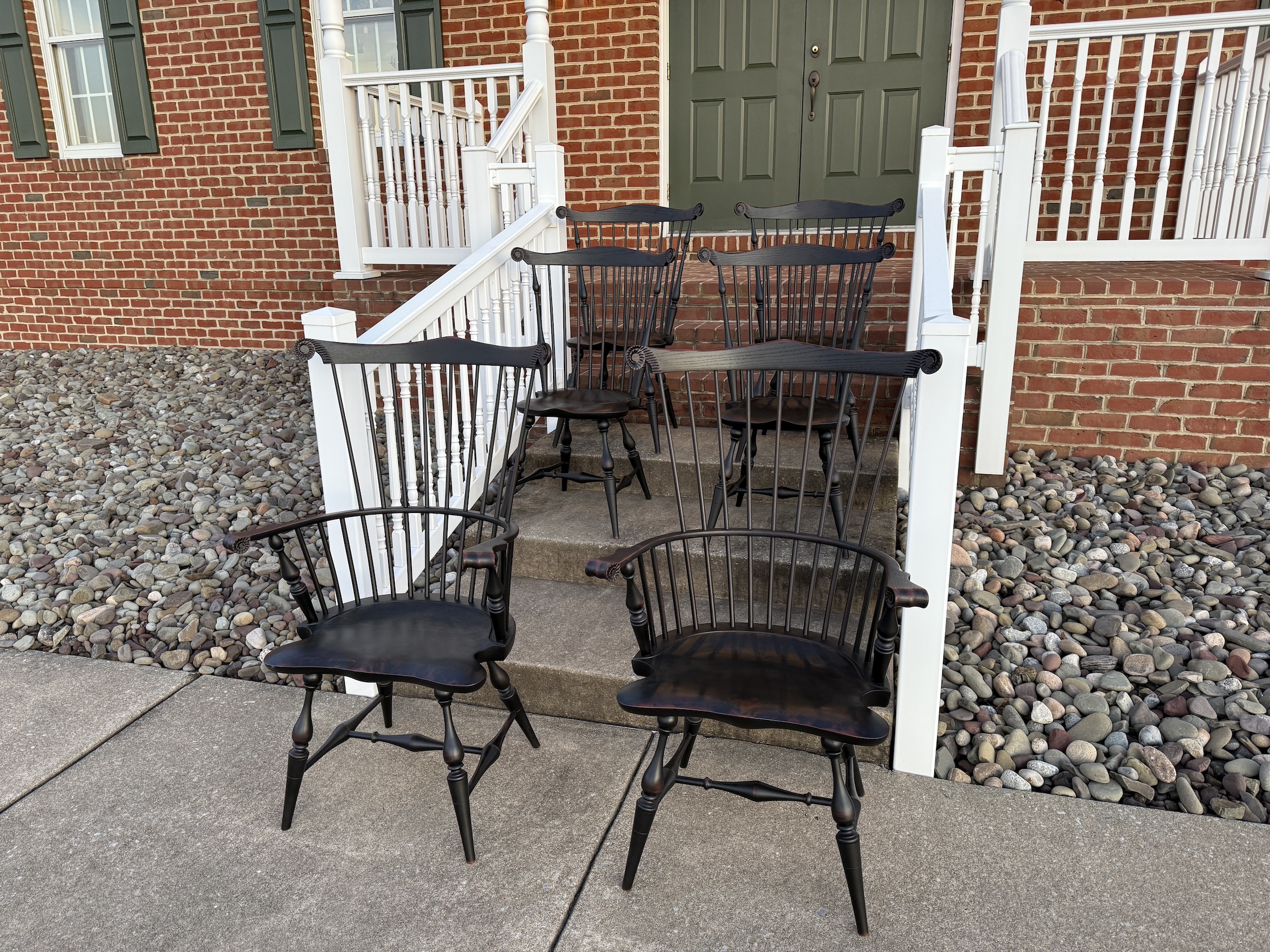 Six Historical Windsor Chairs - Sold-image