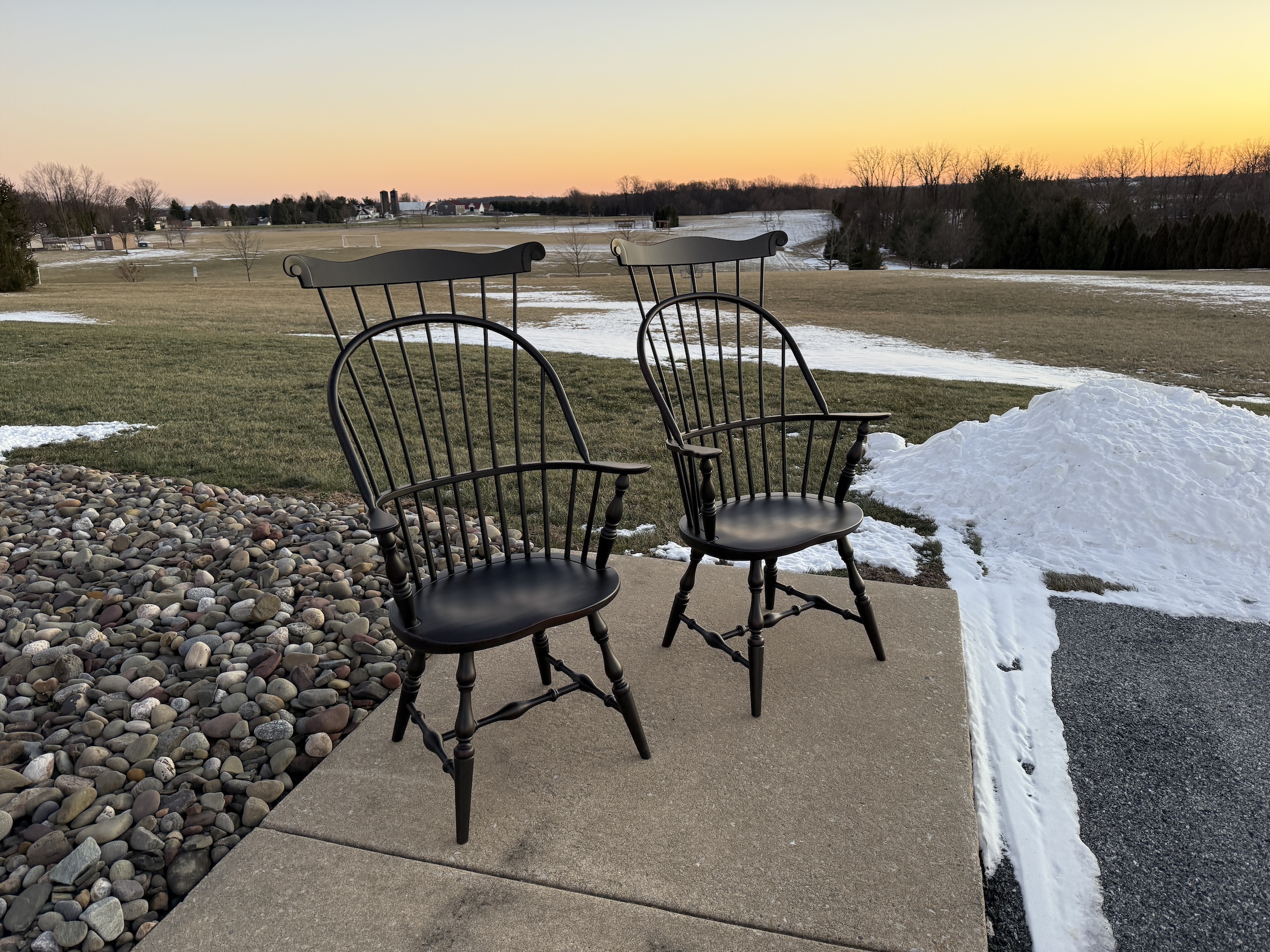 Pair of Windsor Armchairs - Sold-image