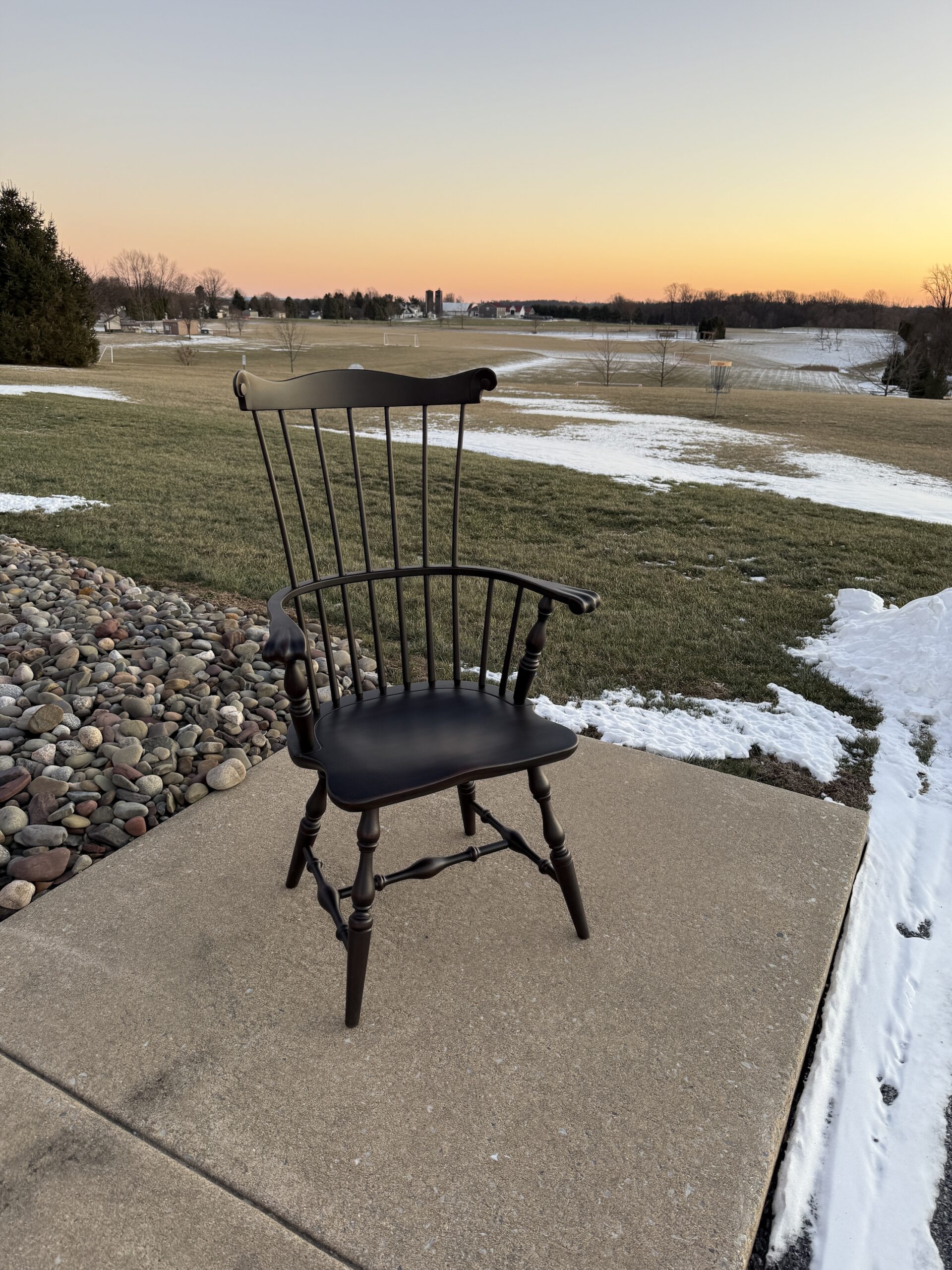 Pennsylvania Made Fan Back Windsor Armchair-image