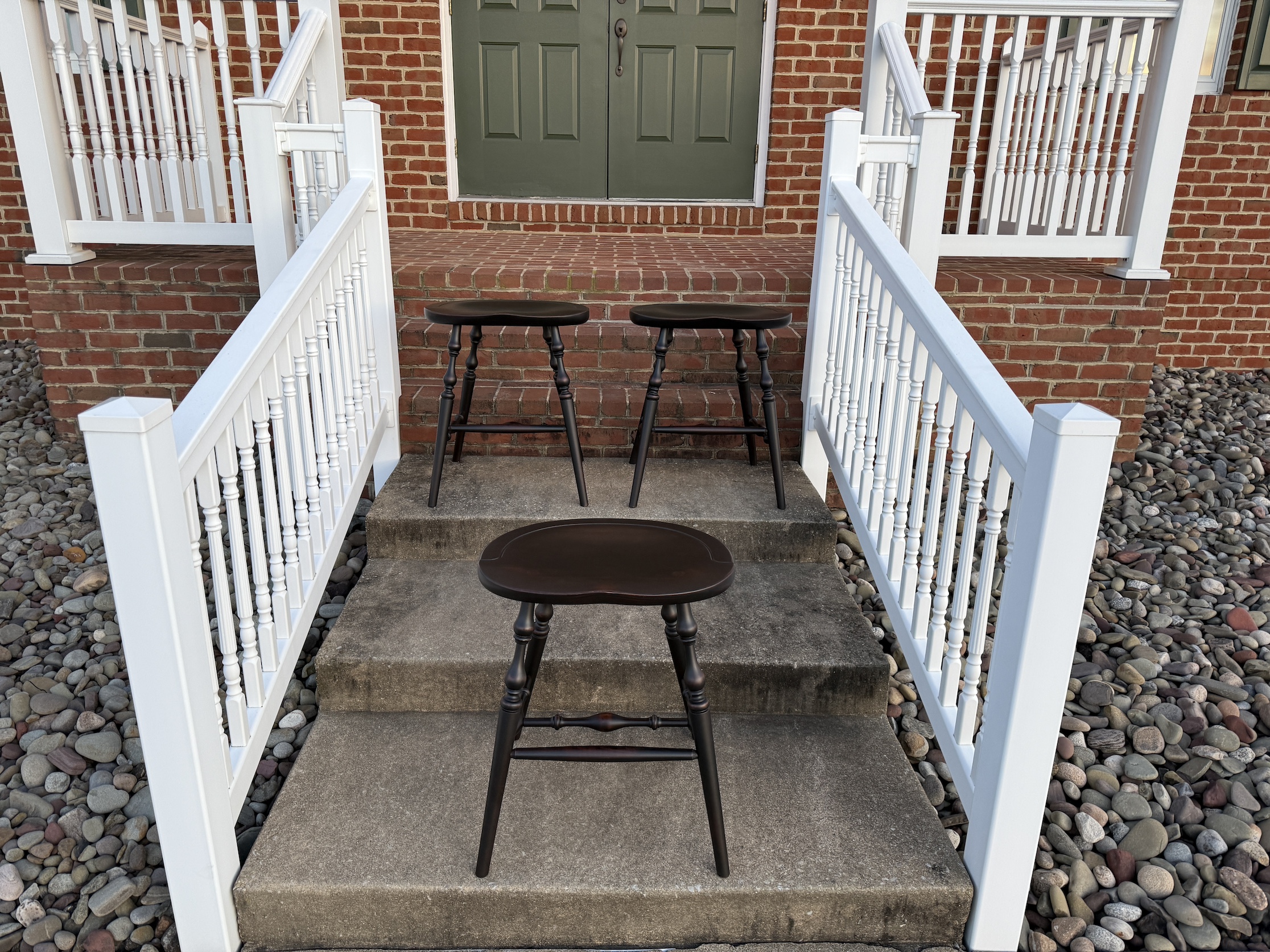 Three Windsor Stools-image