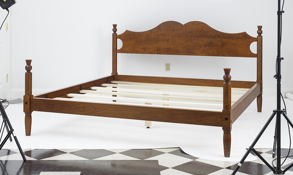 King Size Country Low Poster Bed-image