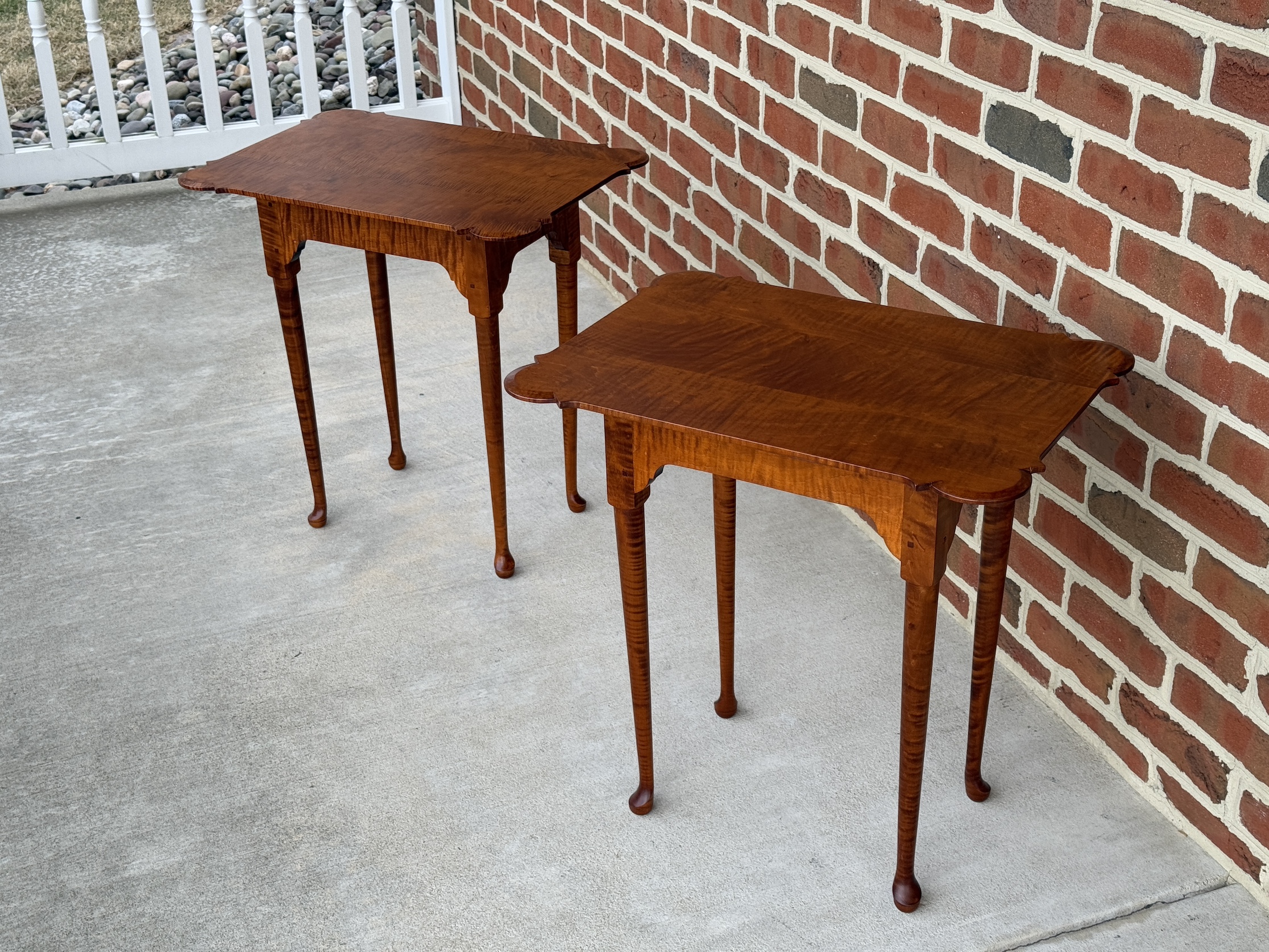 Pair of Queen Anne Stands-image