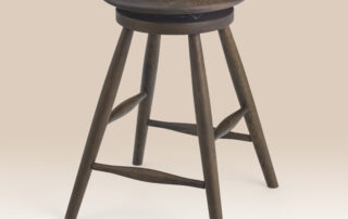 Simple Swivel Country Stool with a swivel seat, plain legs, and a Pennsylvania Basket finish. Available in counter and bar heights.