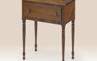 Historical Philadelphia Server with turned legs, dovetailed drawer, and classic country styling. Crafted in the USA.