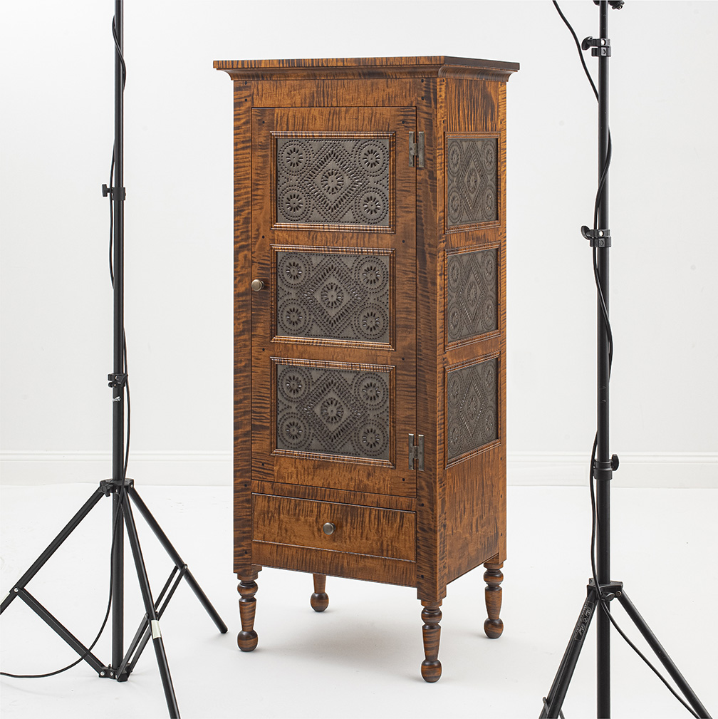 Tiger Maple Pie Safe A-image