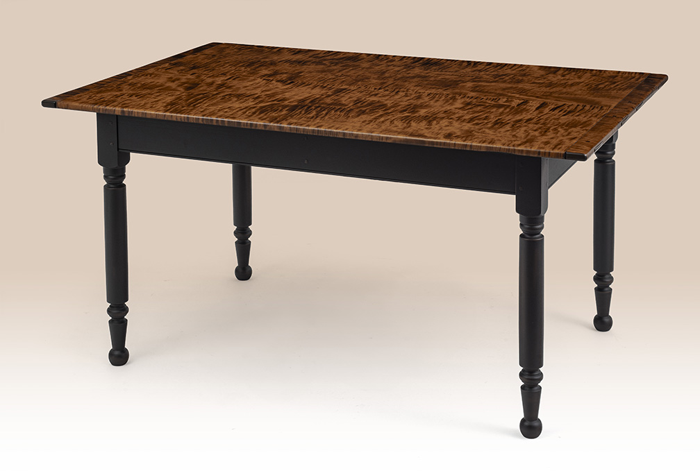 5ft X 38in Pennsylvania Turned Leg Farm Table-image