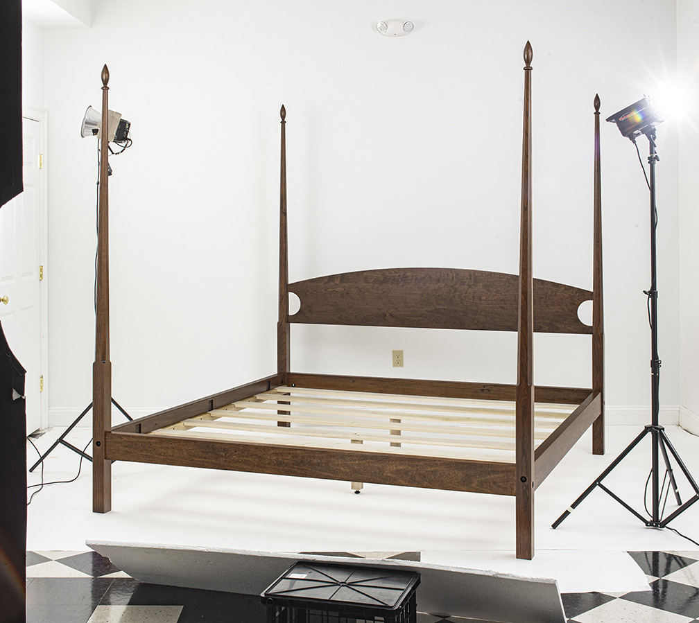 American Made King Size Pencil Post Bed-image