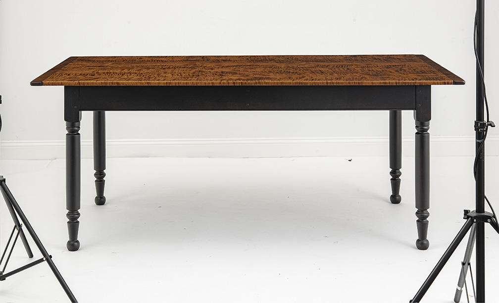 6ft X 38in Pennsylvania Turned Leg Farm Table-image