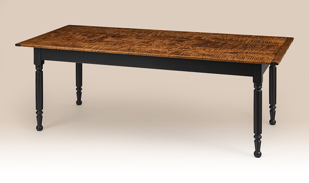 7ft X 38in Pennsylvania Turned Leg Farm Table-image