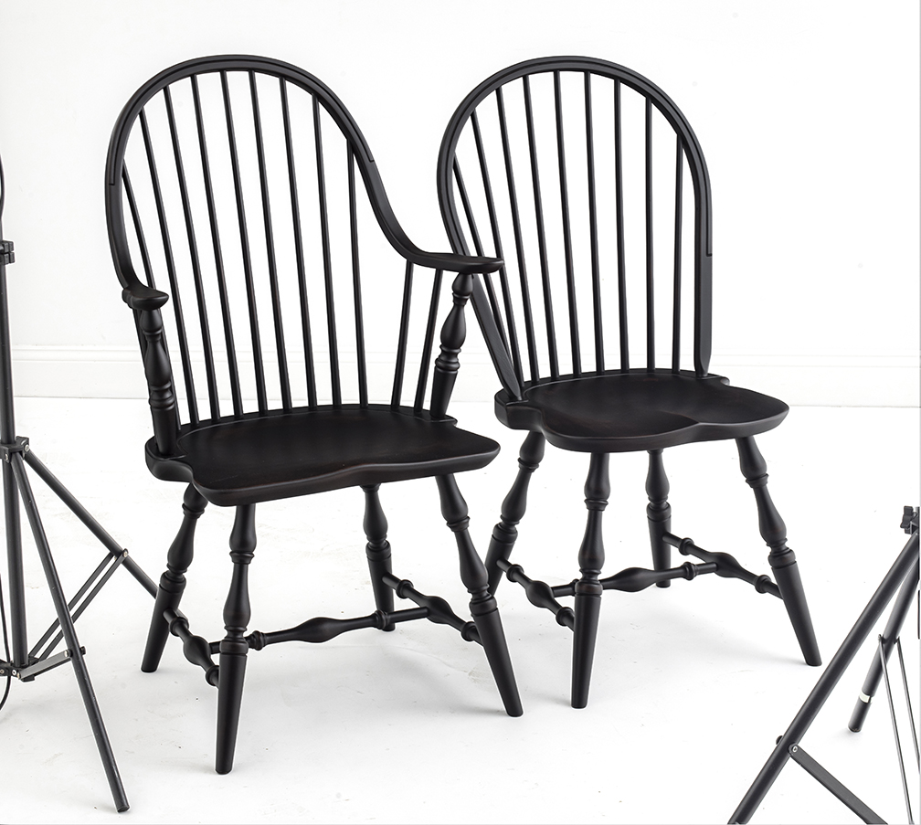 6 Farmhouse Windsor Chairs - Sold