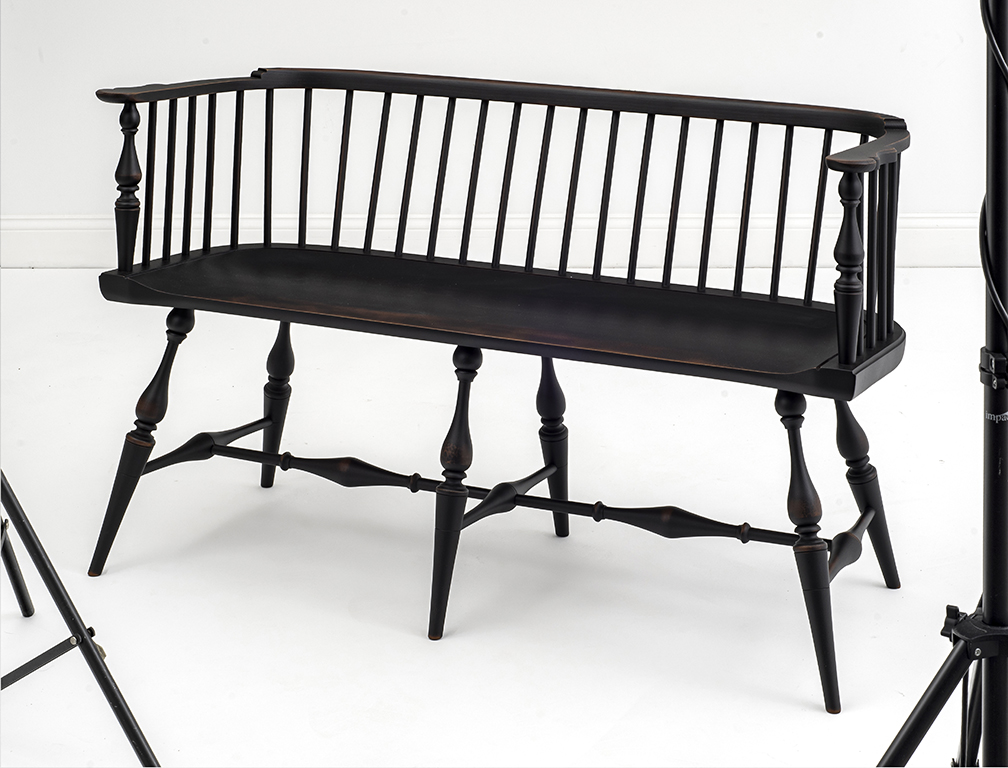 American Made Low Back Windsor Settee-image