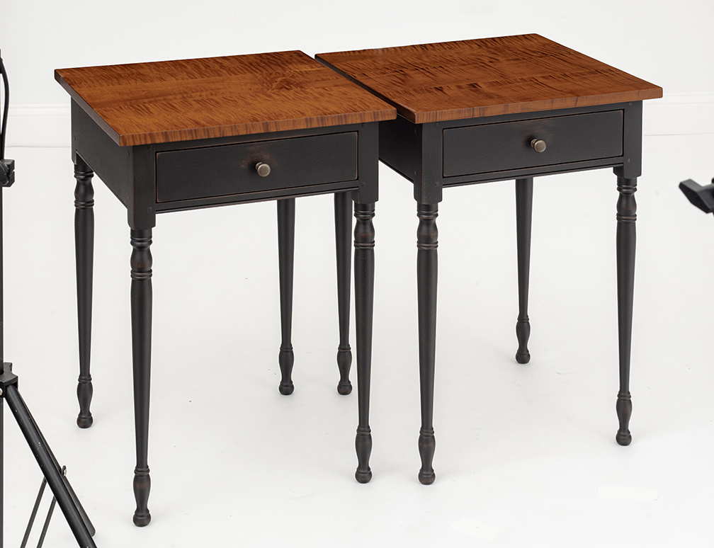 Pair of Historical Turned Leg Stand-image
