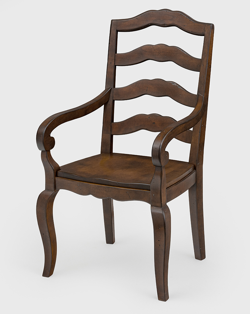 French Country Ladder Back Armchair-image