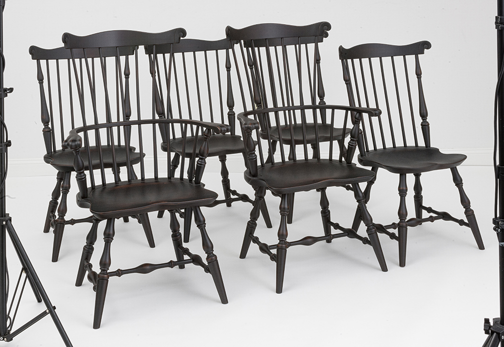 Fan Back Windsor Chairs Set of 6-image