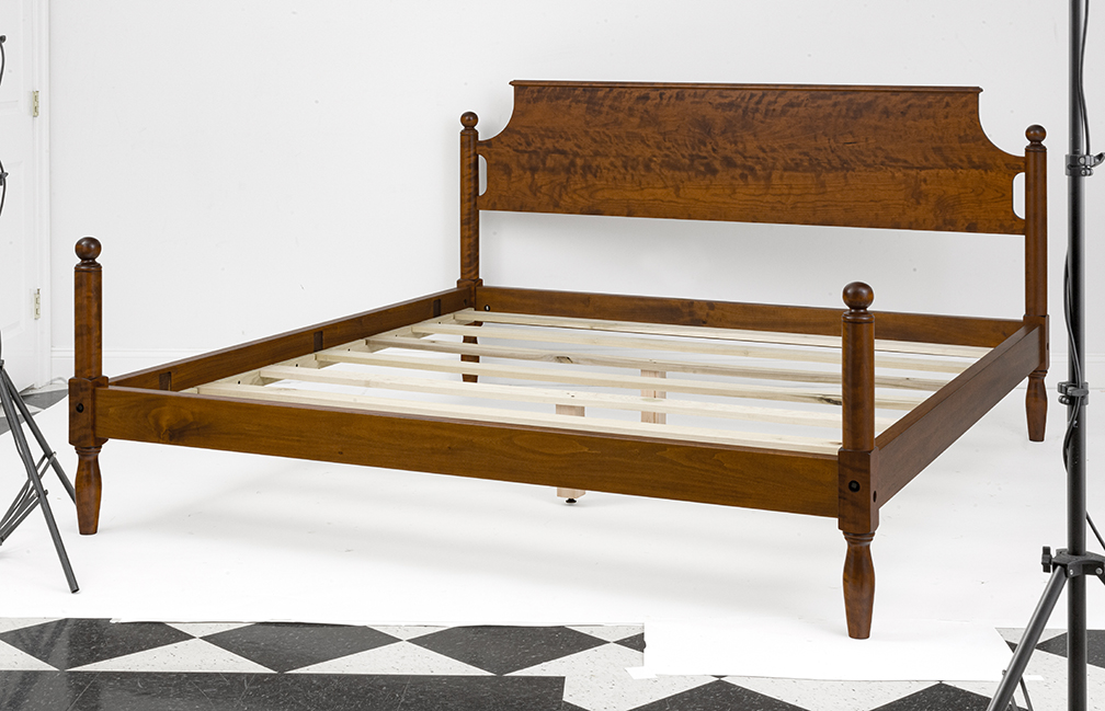 King Size Historical Pennsylvania Cannonball Bed-image