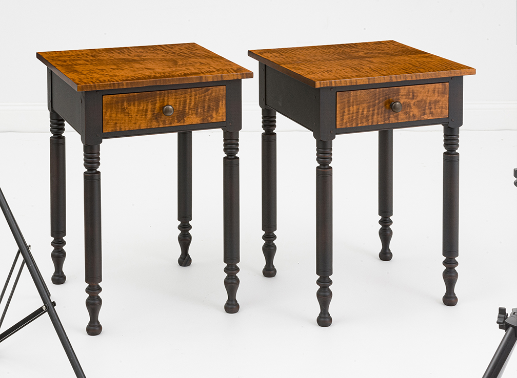 Pair of Two Tone Country Stands-image
