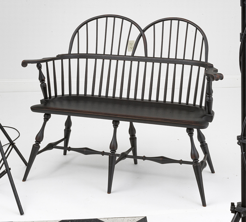 Double Sack Back Windsor Settee-image