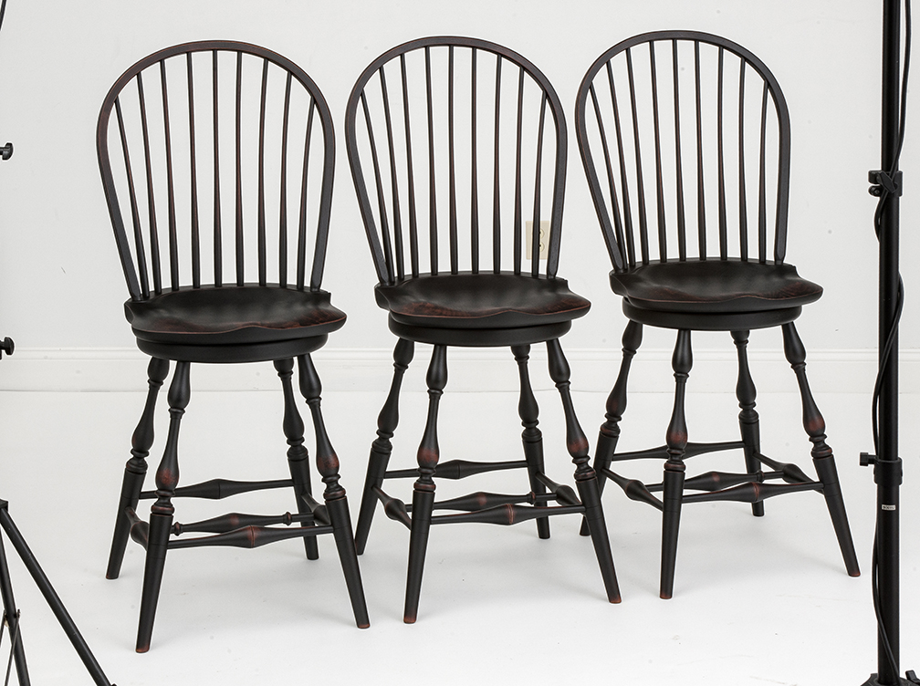 3 Swivel Counter Stools-image