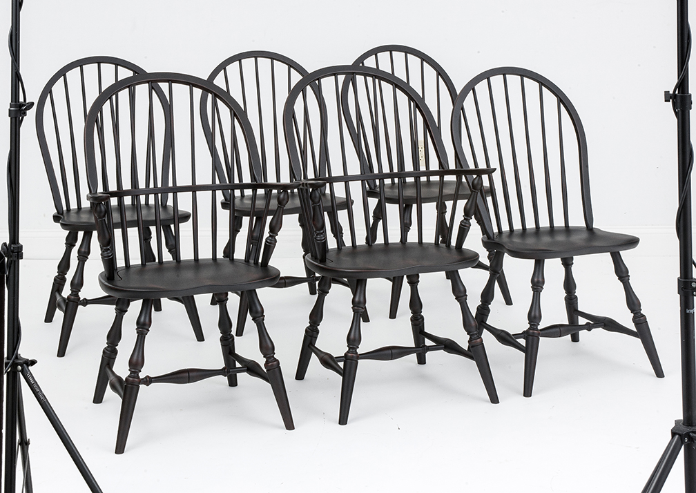 6 Jefferson Windsor Dining Chairs-image