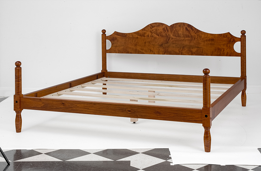 King Size Historical Chester County Cannonball Bed-image